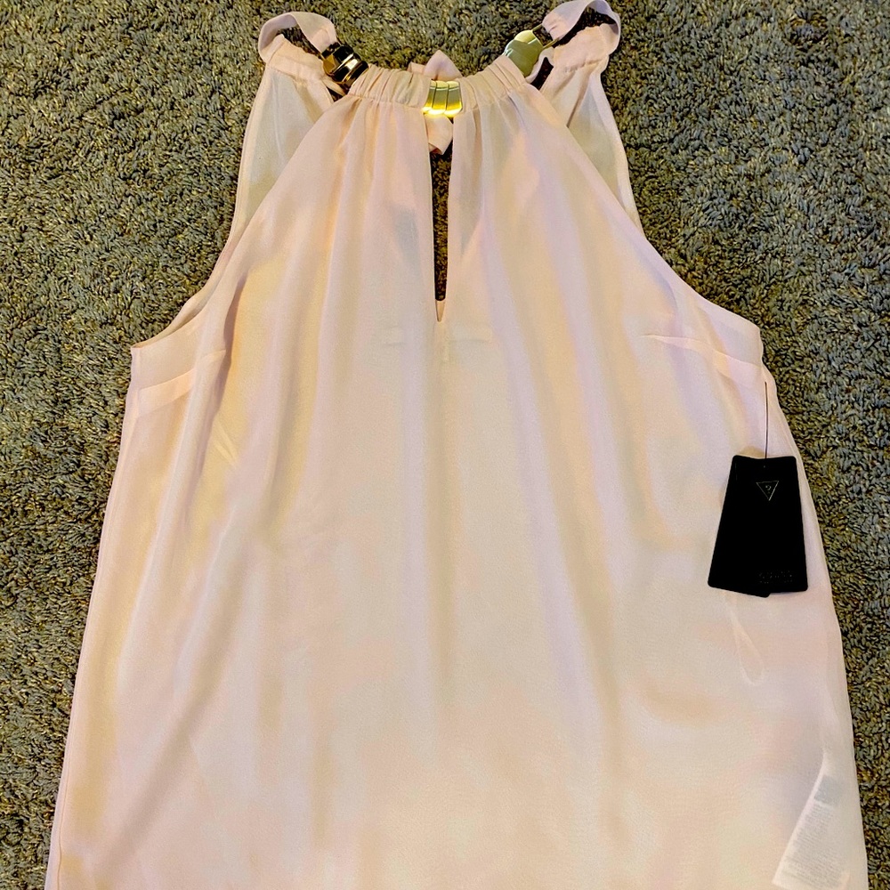 New Guess Gold Necklace Halter top